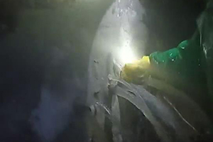 威海消防水池堵漏现场